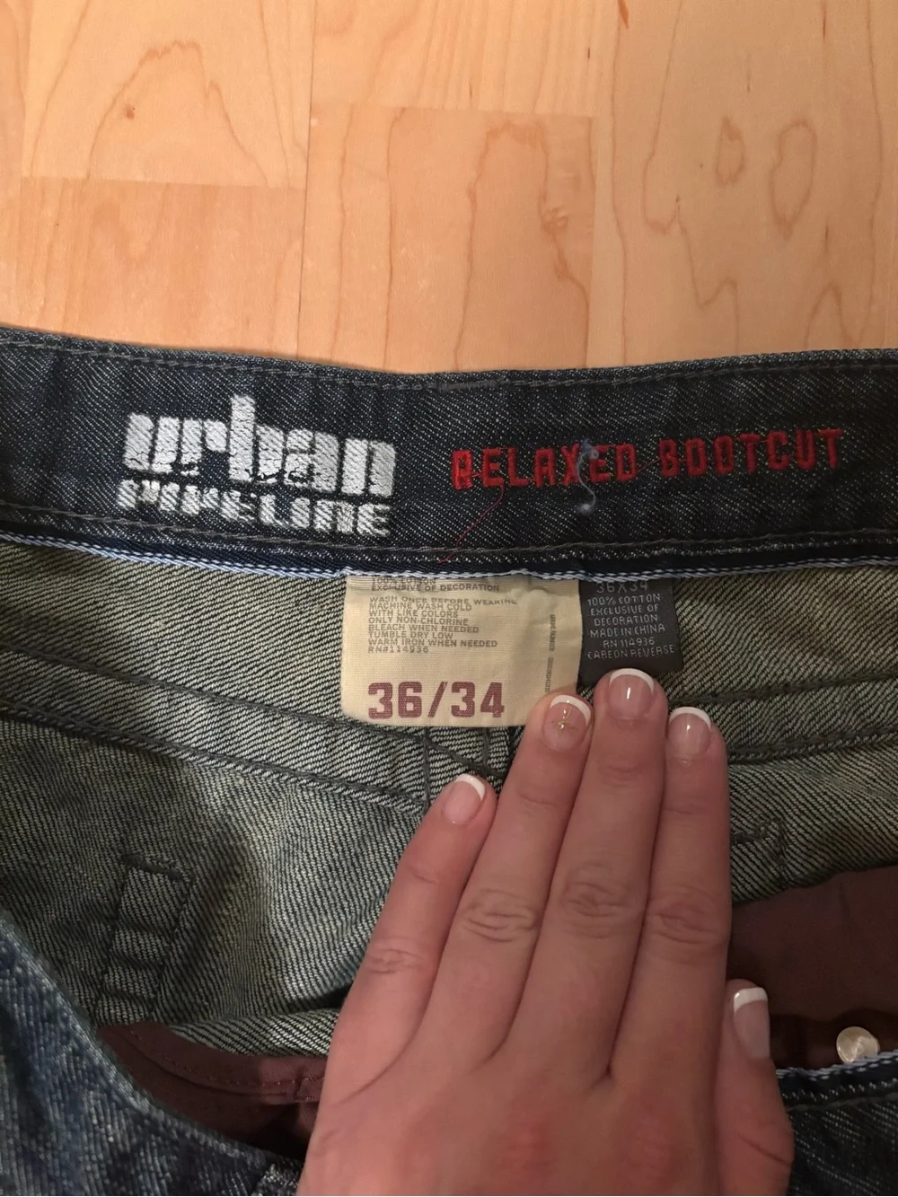 Men's Urban Pipeline Relaxed Bootcut Dark Wash Jeans